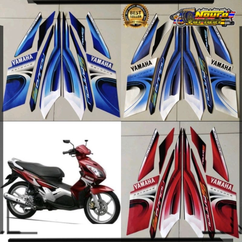 Aksesoris striping yamaha Nouvo z 2007 2008 list body motor standar