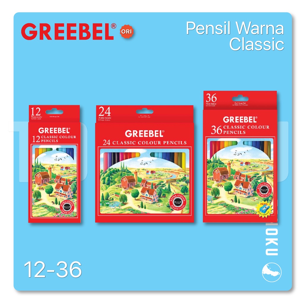 

Greebel - Pensil Warna Classic Color Pencils Cover Peternakan