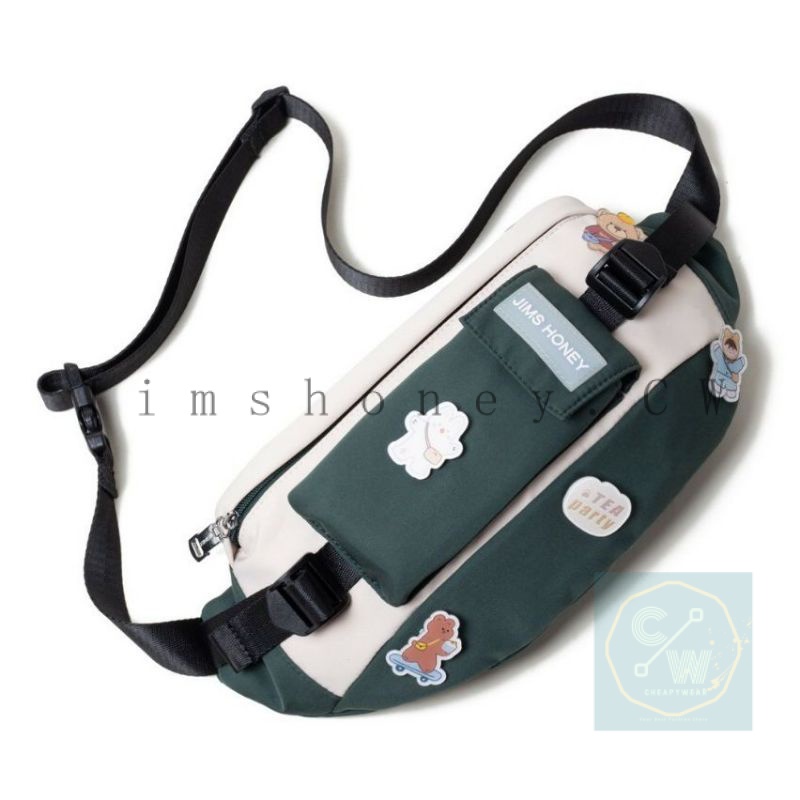 Jims Honey - Jims Honey - Tas Selempang Wanita Pria Olaf Waist Bag Original - Tas Murah Terkini Bumb