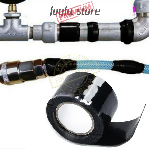 Lakban Isolasi Pipa Ledeng Waterproof Solasi Anti Bocor Seal Tape Silikon 3m