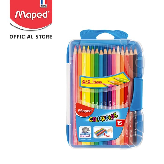 

[Terbaru] Maped Pensil Warna Smart Box 12' + 3 Fluo