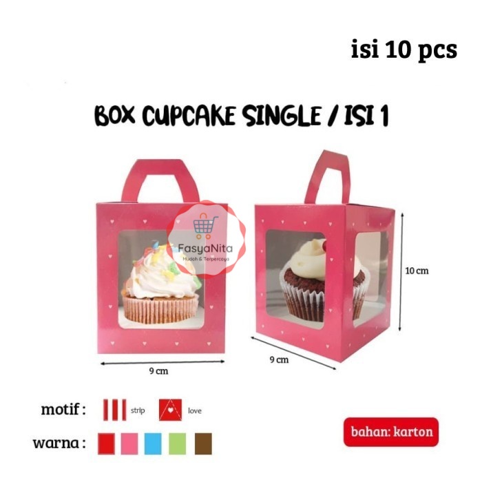 

Box Cupcake isi 1 Bougenville Ukuran 9X9X10,5 (10pcs) - Hijau Love - FasyAnita Mart Denpasar