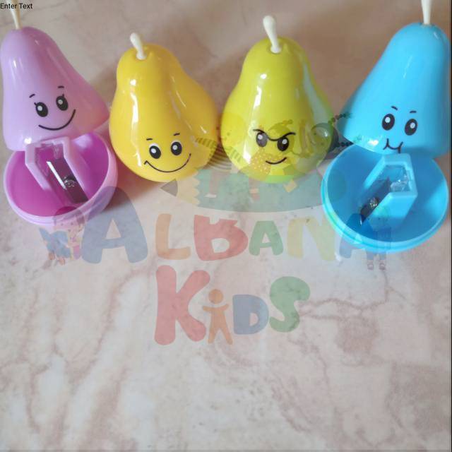 

COD Seruta Buah Pear/ Sharpener Pensil/ Funny Pear/ Rautan Unik dan Lucu