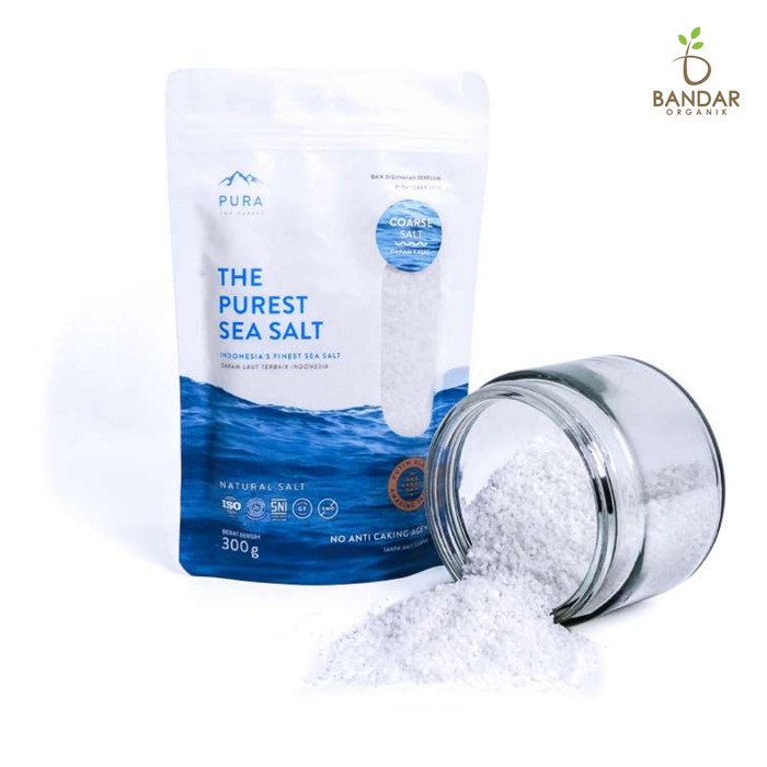 

Bisa COD Pura Sea Salt 300gr / Garam Laut Murni Natural / The Purest Sea Salt - Coarse / Kasar