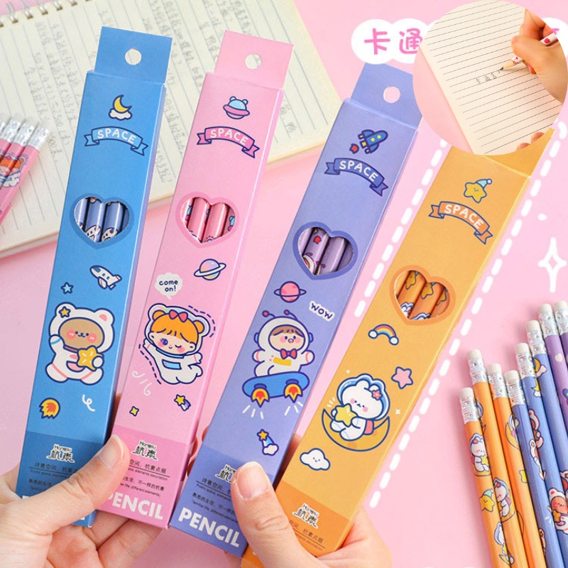 

Pensil Set Alat Tulis Sekolah Anak Pensil Set Pack Pensil Motif Lucu S1255