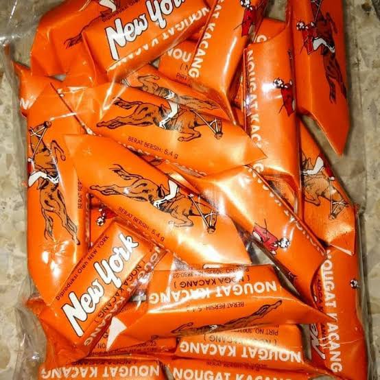 

✨PROMO✨ -PERMEN SUSU KACANG NOUGET / PERMEN KACANG NEW YORK GAMBAR KUDA OREN