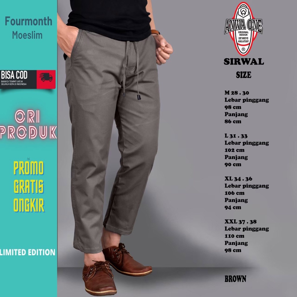 Celana Chino Sirwal new Casual Bunayya ANWA ONE