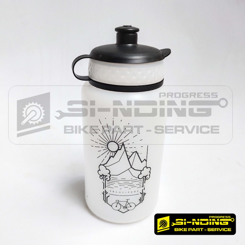 Bidon Botol Tempat Wadah Air Minum Sepeda Polygon 500 mL Putih