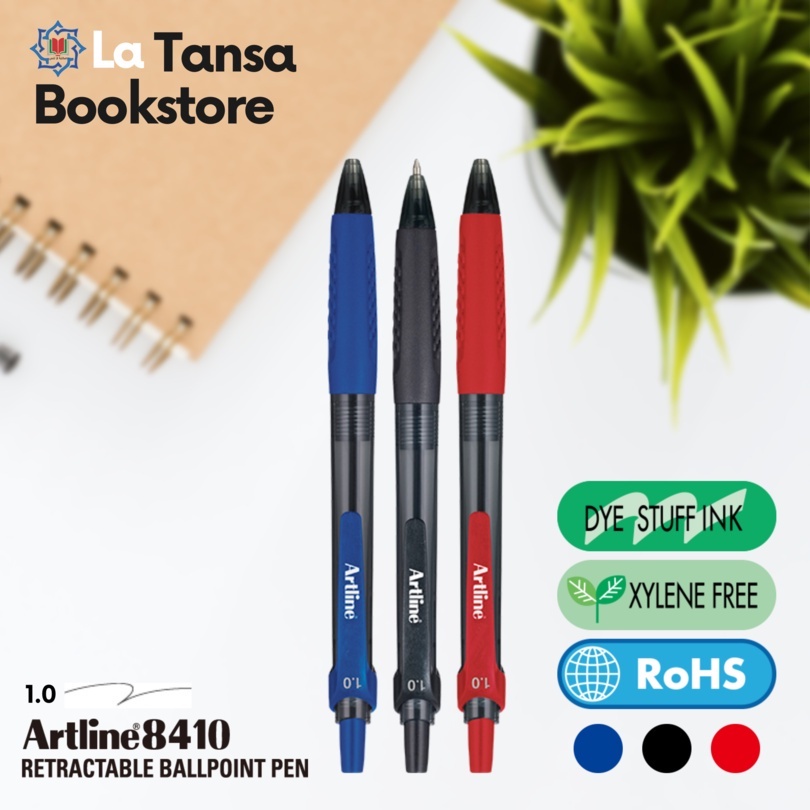 

PEN ARTLINE 8410 RETRACTABLE 1.0MM (RETRECTABLE BALLPOINT)