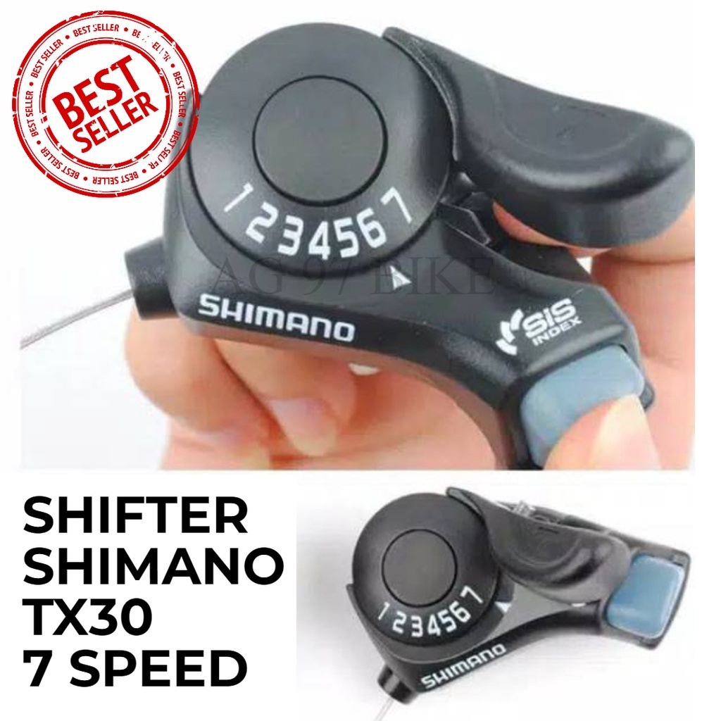 Shifter Sepeda Shimano TX30 7 Speed Operan Gigi Sepeda MTB Lipat DLL Shifter Sepeda Shimano TX30 7 S