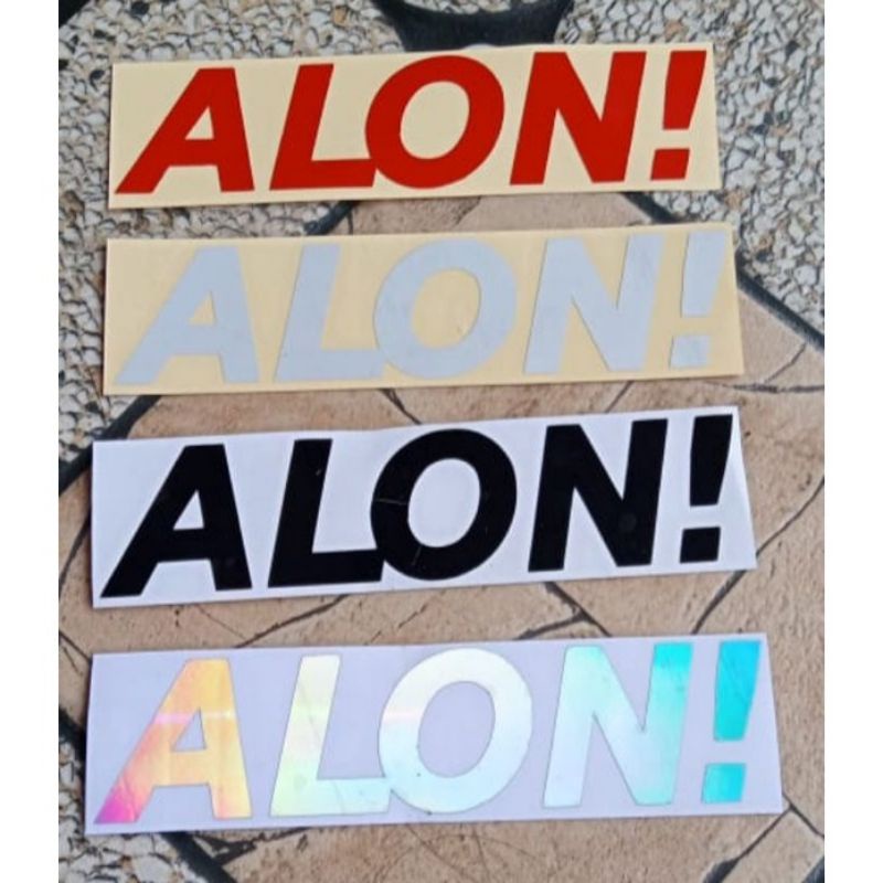 St ALON cutting sticker, sticker custom, stiker helm, motor matic terlaris, kekinian, custom sticker