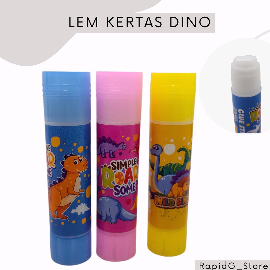 

Lem Kertas Glue stick Karakter Squeezy 10 gr Lem Kertas / Lem Putar 24 Pcs