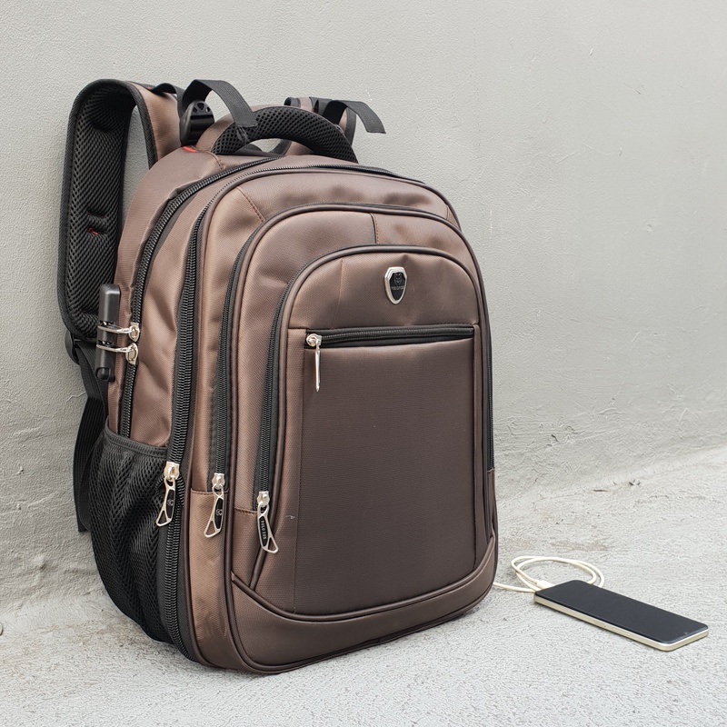 WF64RB [JURAGAN TAS] POLO FOX BACKPACK ORI P182 Tas Ransel Import Backpack Pria USB Charger Tas Pria