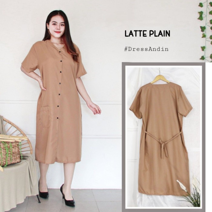 Baju Daster Wanita Dress Cewek Kekinian Homedress Rumahan Andin Jumbo Murah Premium
