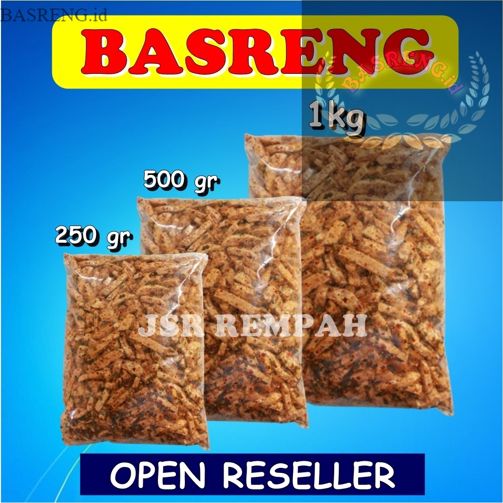 

( BASRENG.id ) Basreng Pedas Daun Jeruk Kemasan 1 Kg Bumbu melimpah