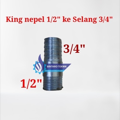 King Nepel 1/2" ke 3/4" King Nepel Pertamini Pom Mini Manual