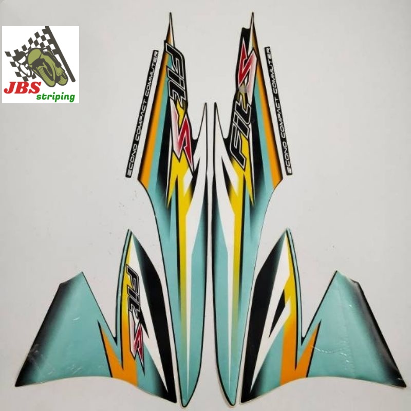 striping supra fit stiker honda supra fit s 2007 2008 hitam hijau