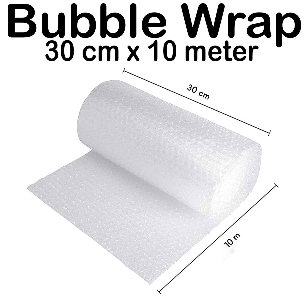 

Bubble Wrap Bening 3KG MPI 30 cm x 10 meter / Bubble Kebutuhan Packing - Master Pack Indonesia Bogor