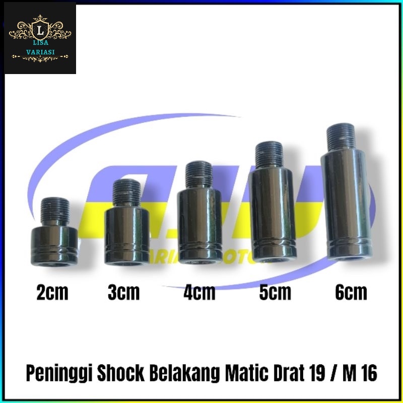 Peninggi Shock Belakang  Sambungan Skok Shok Shockbreaker Belakang Model Tabung Anting Shock Variasi