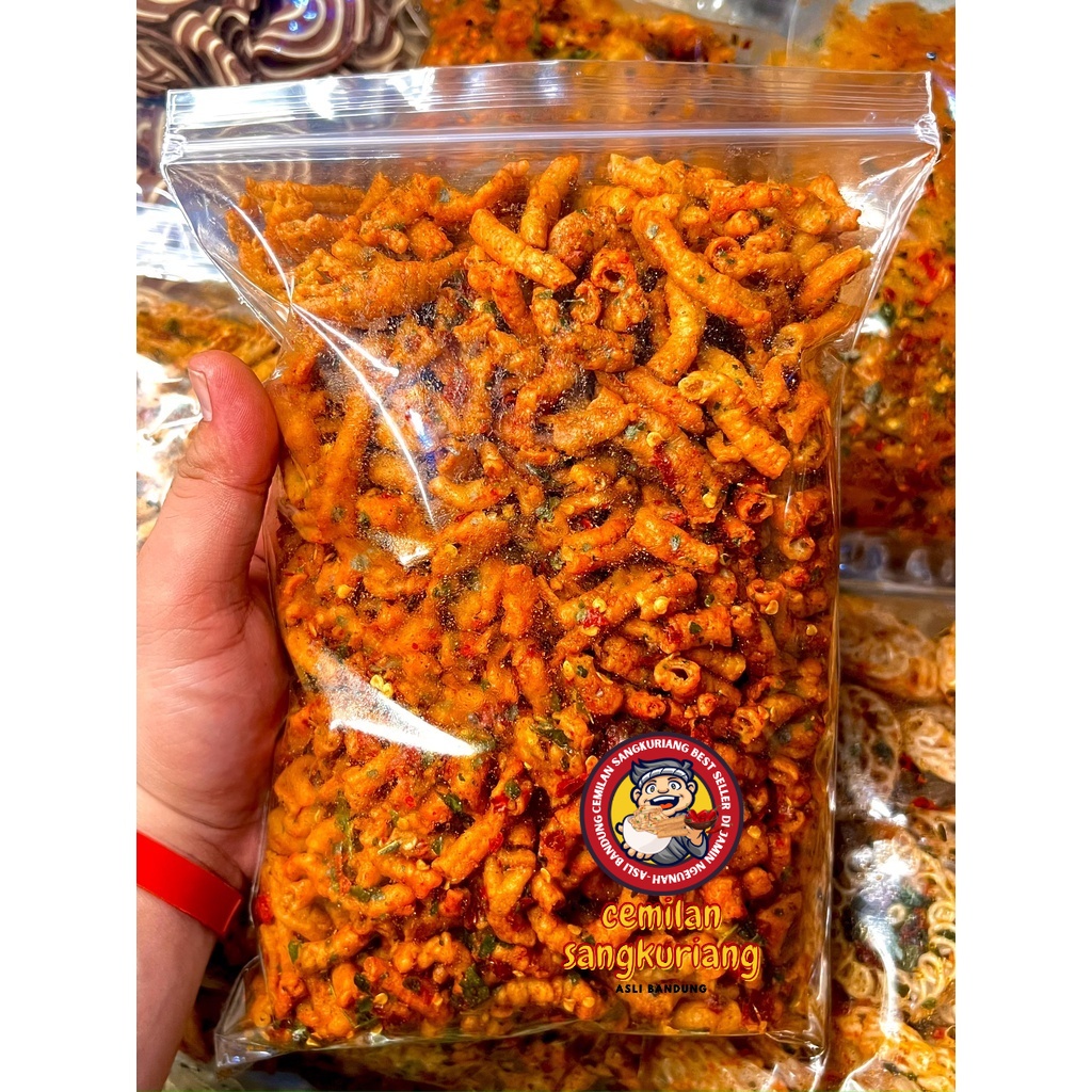 

1KG - Usus Ayam Krispy Pedaas Daun Jeruk Dan Original AGEN SNACK
