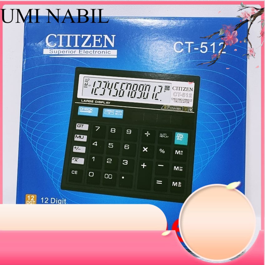 (UMI)Kalkulator Calculator CLTHZEN CT-512 12Digit Mirip Citizen 512 GITHZEN WARNA WARNI