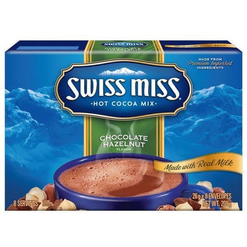 

Swiss Miss Chocolate Hazelnut 8 servings 7,3 OZ 208G