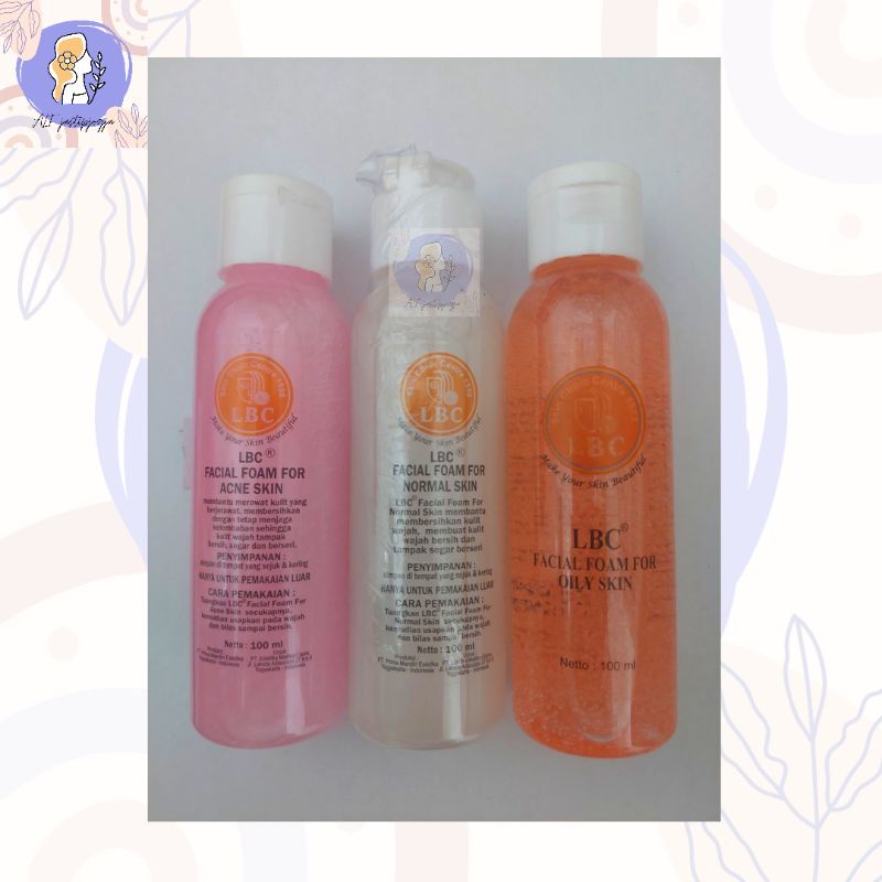 Pembersih wajah! Facial Wash LBC (Normal, Acne, Oily)