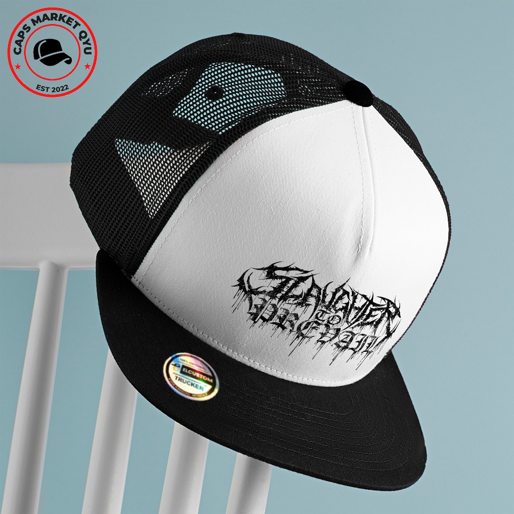 SLAUGHTER/SNAPBACK/SNAPBACK DISTRO/SNAPBACK BAND/SNAPBACK FONT AKAR/SNAPBACK METAL/TOPI JARING/TOPI 