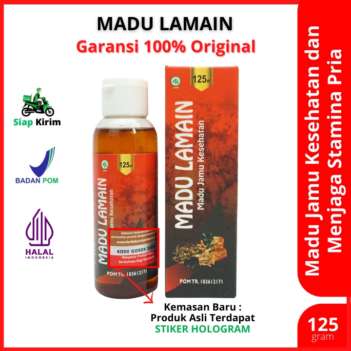 

Madu Lamain Herbal Original Asli dan BPOM Membantu Menjaga Stamina Pria