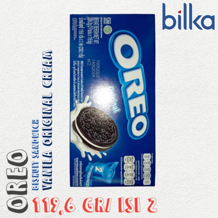 

OREO Vanila Original Cream 119,6gr/ Isi 2