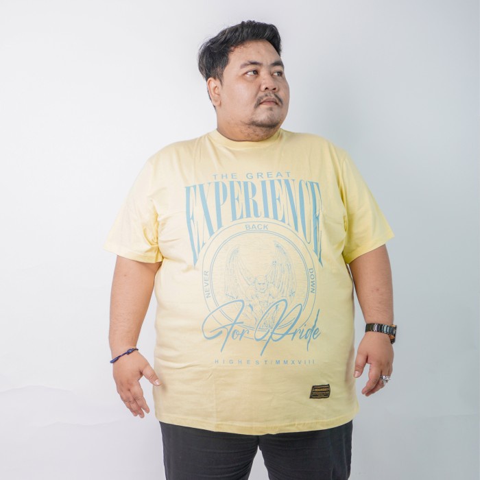 HIGHEST Kaos Lengan Pendek Pria Wanita Ukuran Big Size Jumbo Bahan Katun 30s Warna Lemon Sablon Plascharge 2XL 3XL 4XL 5XL 6XL 7XL 8XL HIGHESTWORLD HG296