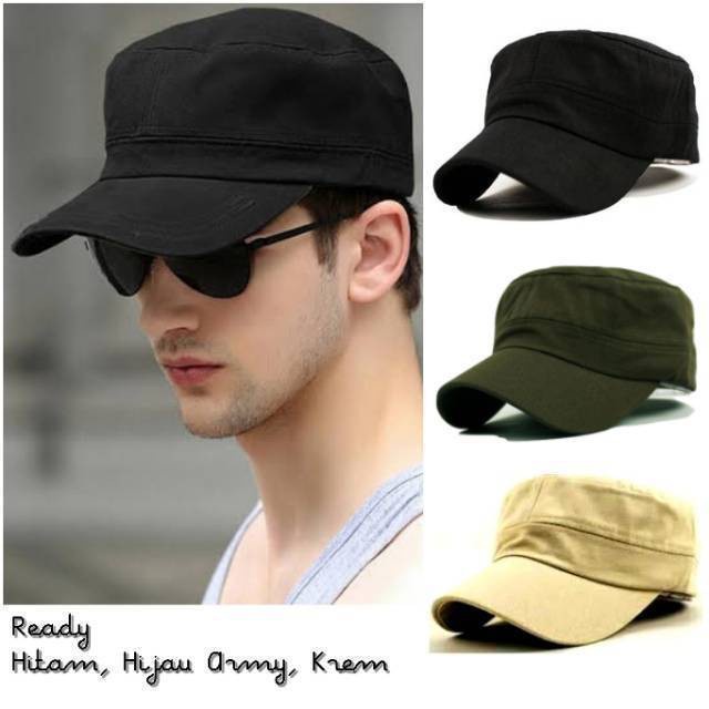 Topi Komando Polos Pria Dewasa Lidah Pendek 2023/Topi Lidah Pendek Komando Army Militery Korea Style