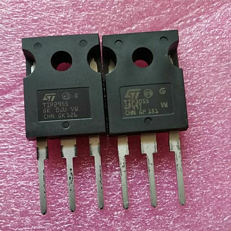 TRANSISTOR TIP2955 TIP3055 TIP 2955 TIP 3055 TR FINAL POWER AMPLIFIER SET