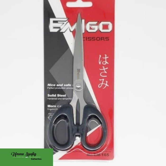 

Gunting Kertas Besar Hitam EMIGO Stainless Steel