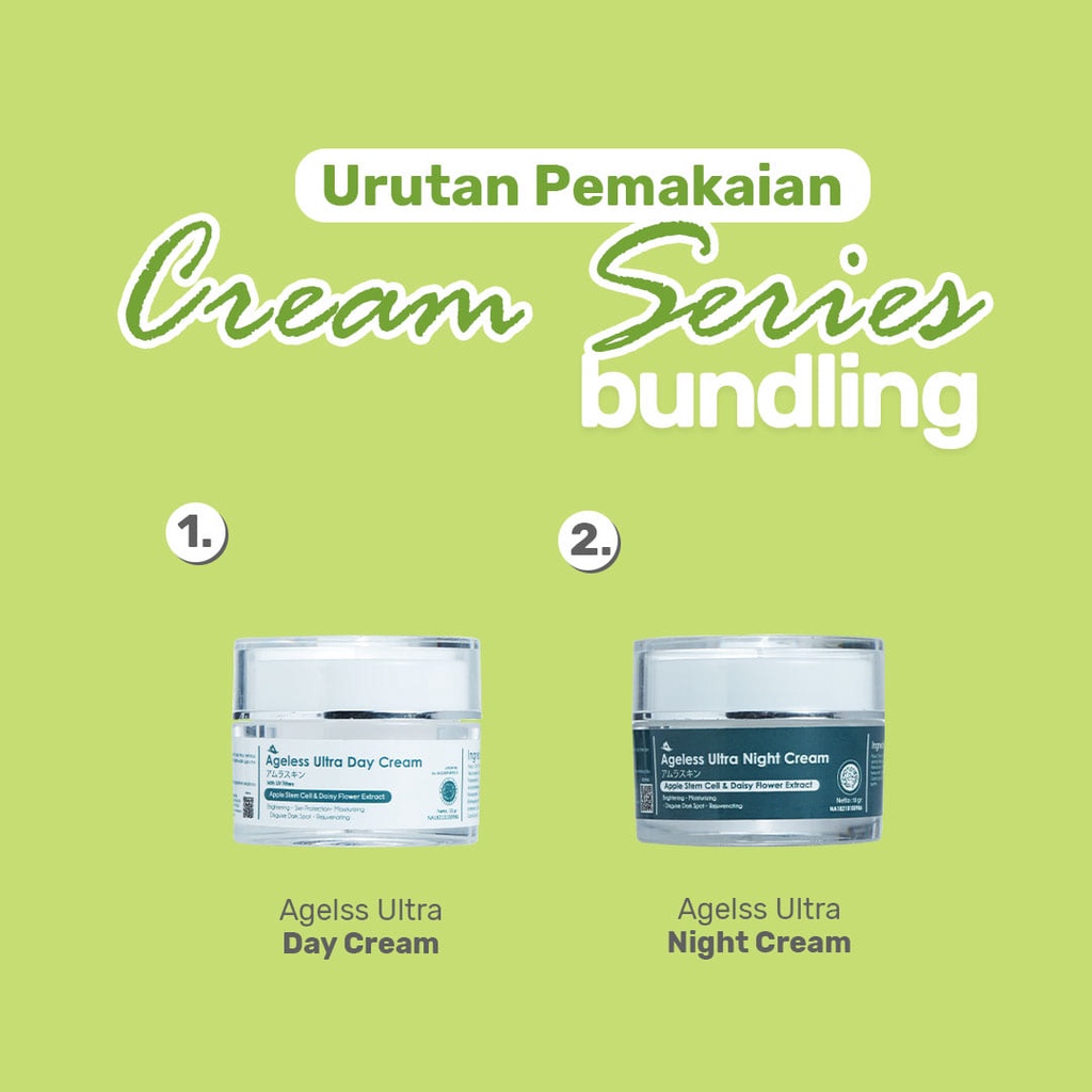 Skincare Amura Day & Night Cream // Krim Siang & Malam Amura // - Perawatan Anti Penuaan & UV Filter