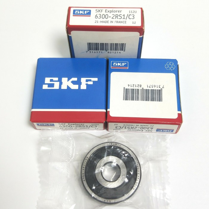 Bearing 6300RS C3 SKF Tutup Karet 6300 2RS RS