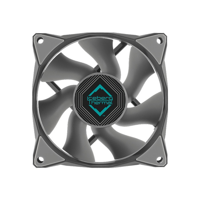ICEBERG THERMAL IceGale Xtra fan 8cm 80mm 4pin PWM BERGARANSI 6 TAHUN - Grey