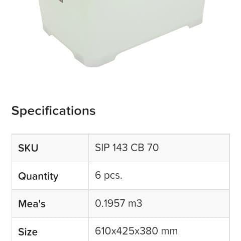 

Terlaris ✨-REAL Container Box 70 Liter CB 70