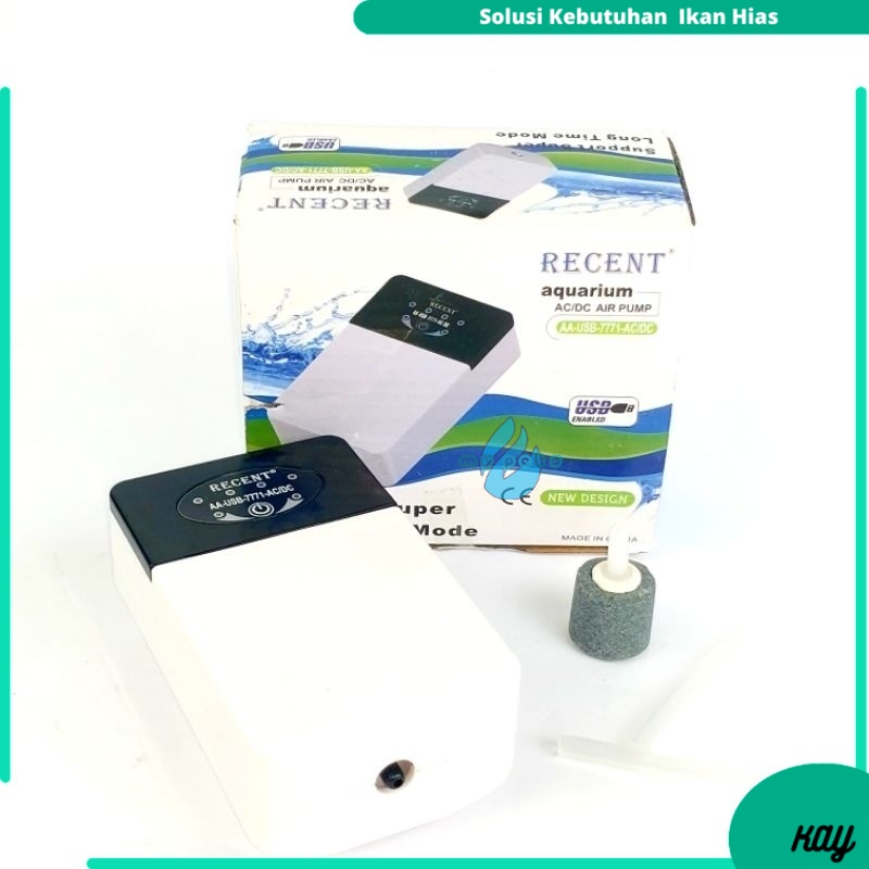 AERATOR AQUARIUM RECENT AA 7771 AC DC USB POMPA UDARA