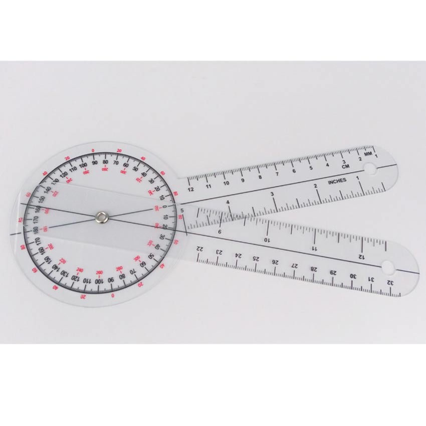 Alat Ukur Goniometer Fisioterapi Penggaris Tulang Sendi Jari Spinal Sudut Alat Kesehatan