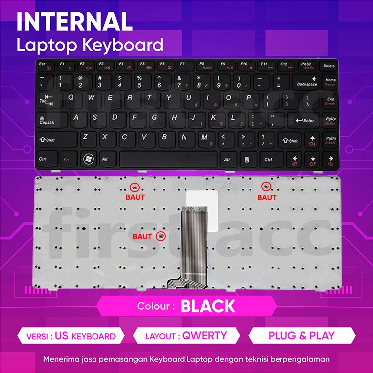 Keyboard  Laptop Lenv G480 G485 G490 Z380 Z485 Z480 G400 G405 New