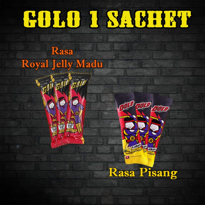 

Readyy GOLO GINSENG ORIGINAL HERBAL STAMINA PRIA MINUMAN PRIA DEWASA - GOLO 1 Sachet, Royal Jelly (perivasi aman)