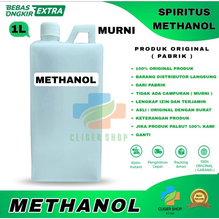 METHANOL / METHANOL 1 LITER ( PURITY 99,99% ) SPIRITUS / METANOL