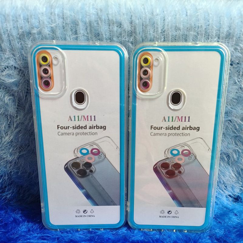 Case Clear Space Bening Samsung A11/M11 Casing Pelindung Camera