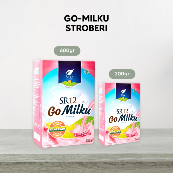 

Alder SR12 Go Milku (Susu Kambing Etawa Bubuk Kaya Manfaat) Netto 600 Gr - Stroberi