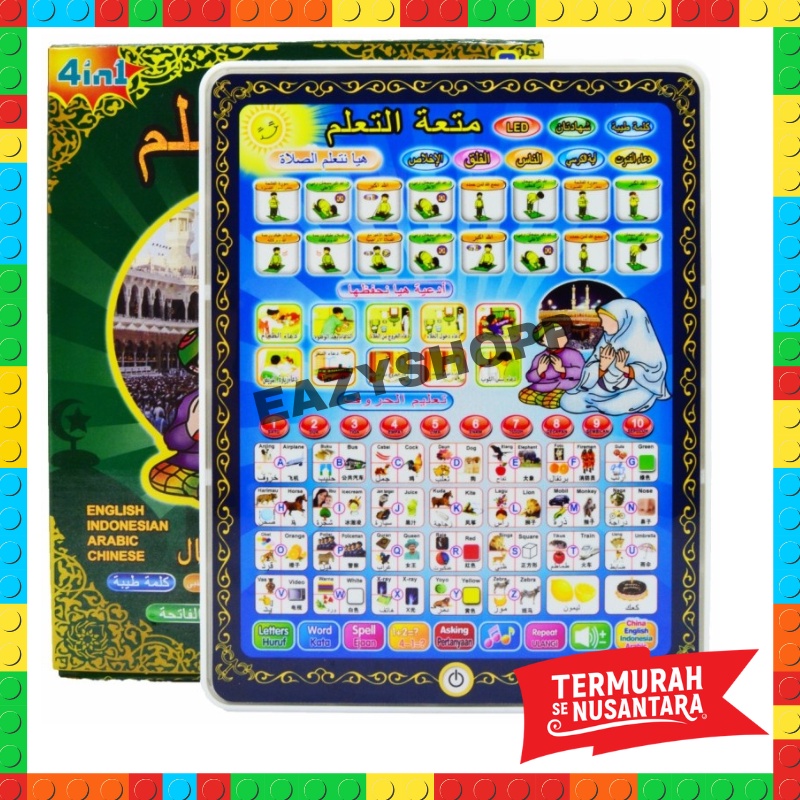 Kado Hadiah Mainan Anak Buku Belajar Playpad Edukasi 1 2 3 4 5 6 Tahun