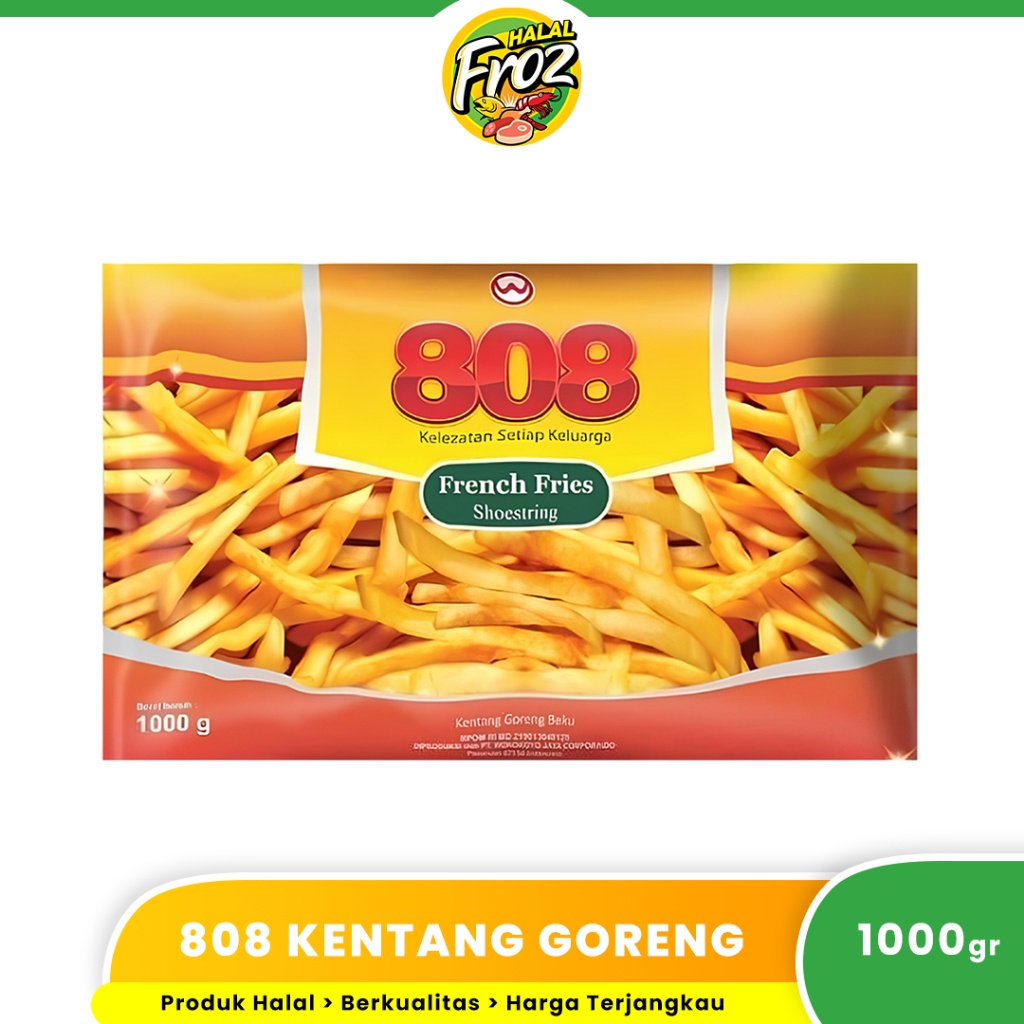 

Kentang Goreng Frozen Food Goldstar 808 French Fries Shoestring 1 Kg HFPRS