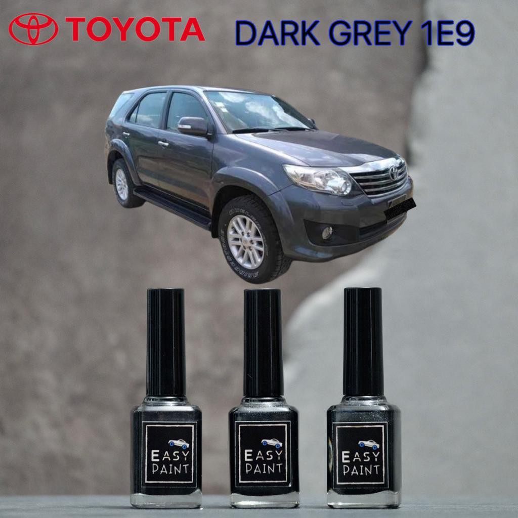 Penghilang Baret Cat Oles Dark Grey 1E9 Toyota Fortuner Old Version Abu Tua Kebiruan Metalik