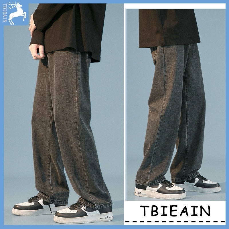 Jeans panjang pria Celana jeans longgar pria Celana kulot pria Celana jeans pria hitam celana jeans 