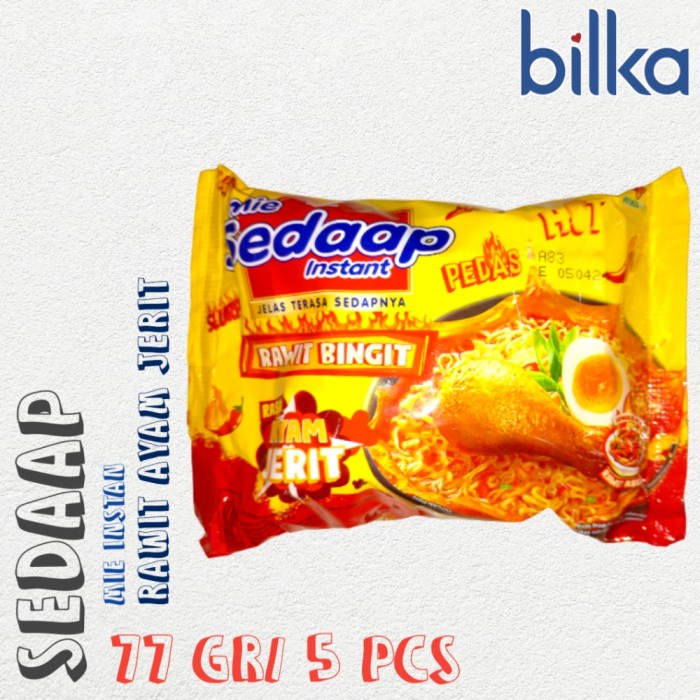 

SEDAAP Mie Instan Rawit Ayam Jerit 77gr/5pcs